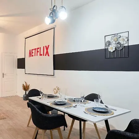 Otel Ng Suitehome - Lille I Barbieux I Saint Roch - Maison 4 - Balneo - Arcade De Jeux - Netflix - Wifi - Cuisine Equipee - Lave Linge Roubaix