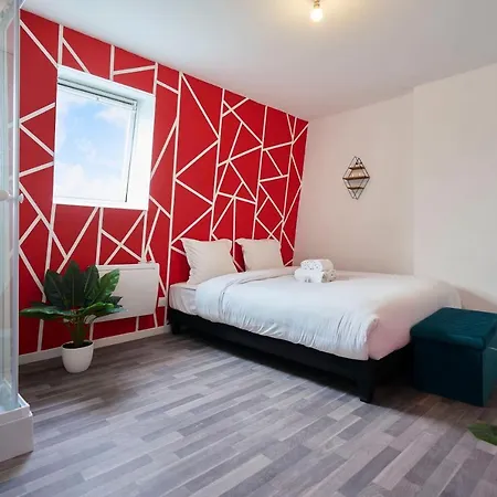 Ng Suitehome - Lille I Barbieux I Saint Roch - Maison 4 - Balneo - Arcade De Jeux - Netflix - Wifi - Cuisine Equipee - Lave Linge Roubaix
